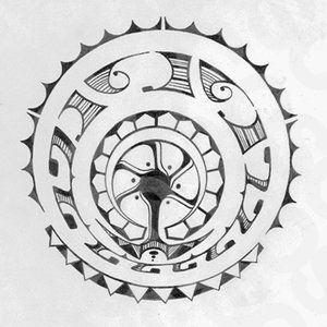 Polynesian Inspierd drawing with hidden meaning